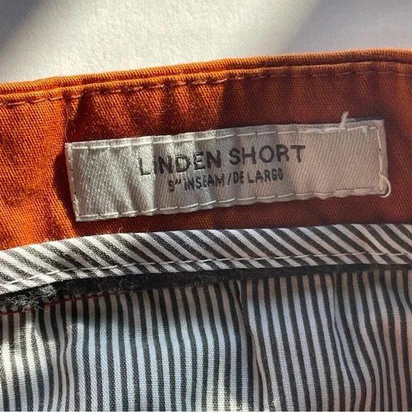 Good fellow & Co Linden Short 9” Orange Solid Men size 34 - Picture 7 of 8